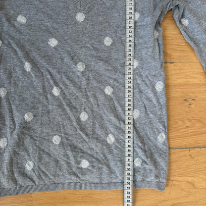 Pull col V gris - Tommy Hilfiger - Taille XS