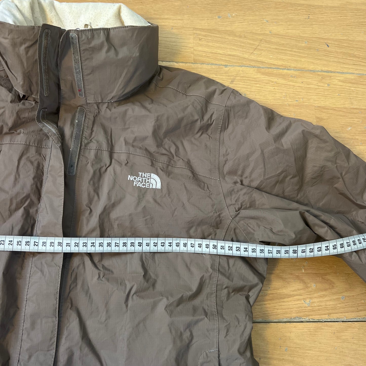 Parka marron et crème - The North Face - Taille L (coupe femme)