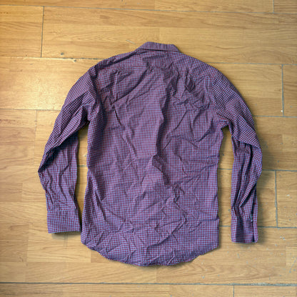 Chemise à carreaux rouge et bleu - Thomas Mason - Taille S