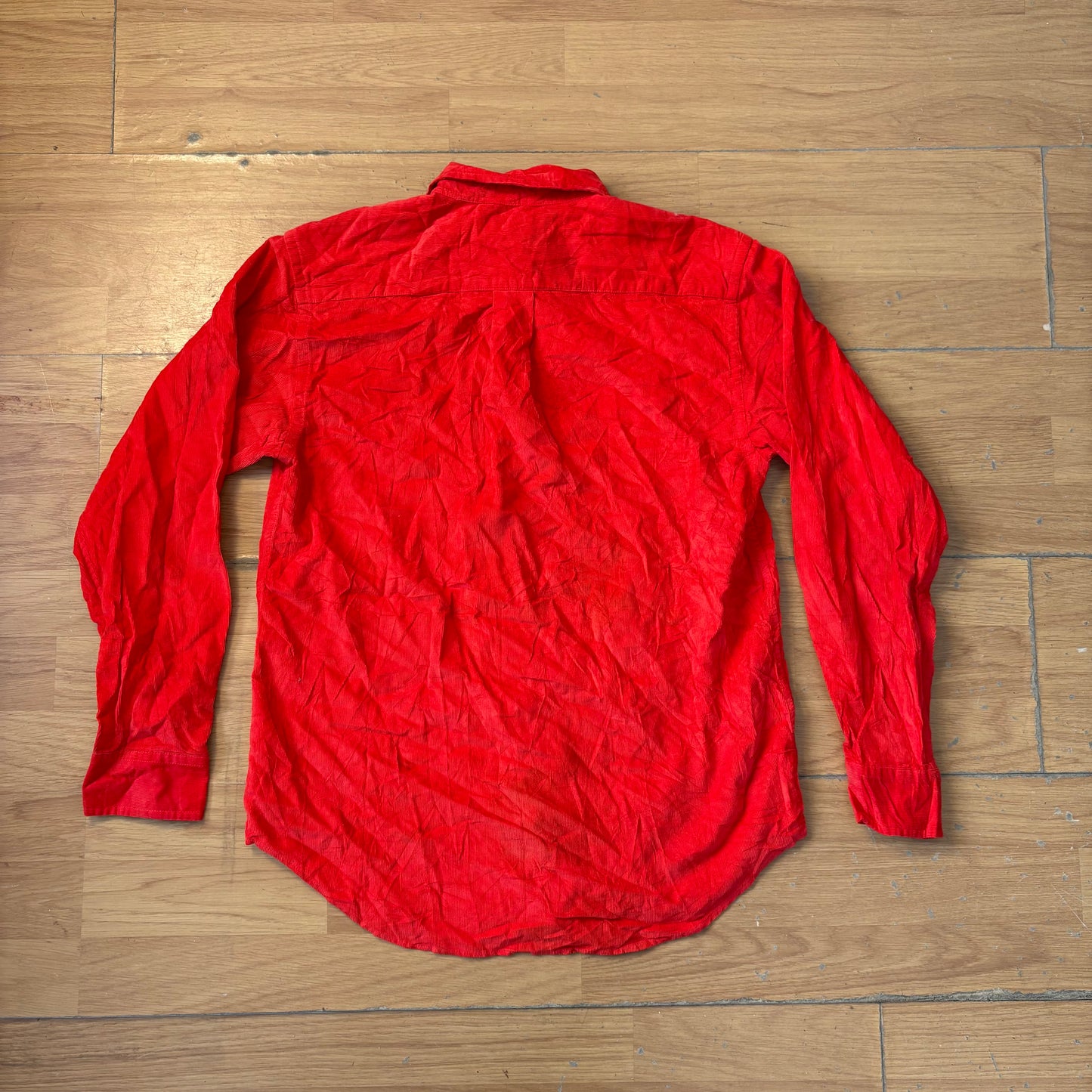 Chemise rouge en velour côtelé - Chaps - Taille L (16/18ans)
