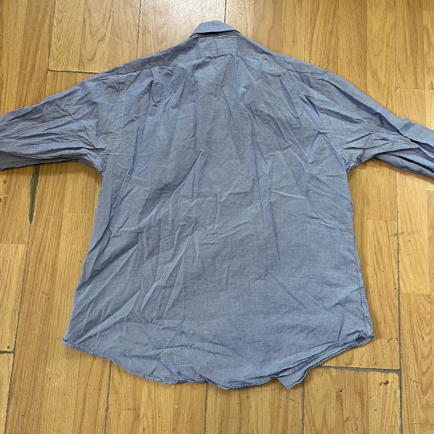 Chemise Ralph Lauren blanche à carreaux violets – Taille 42