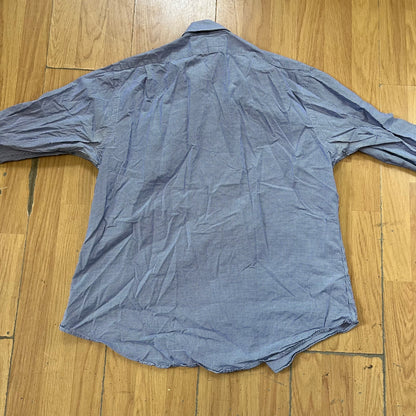 Chemise Ralph Lauren blanche à carreaux violets – Taille 42