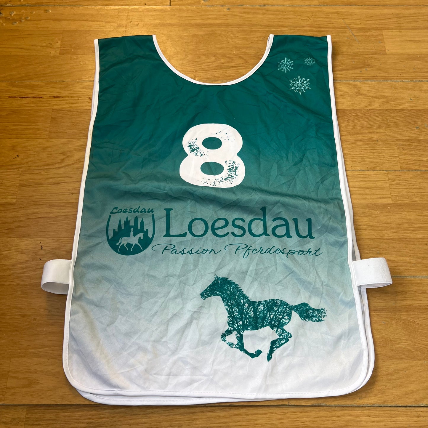 T-shirt de sport vert et blanc pour ski - Taille XL