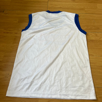 T-shirt style basketball blanc et bleu - Taille S