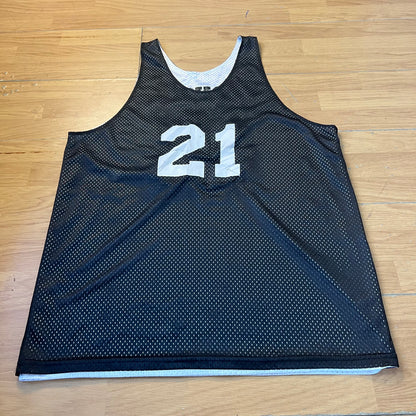 T-shirt réversible style basketball noir et blanc - Taille 2XL
