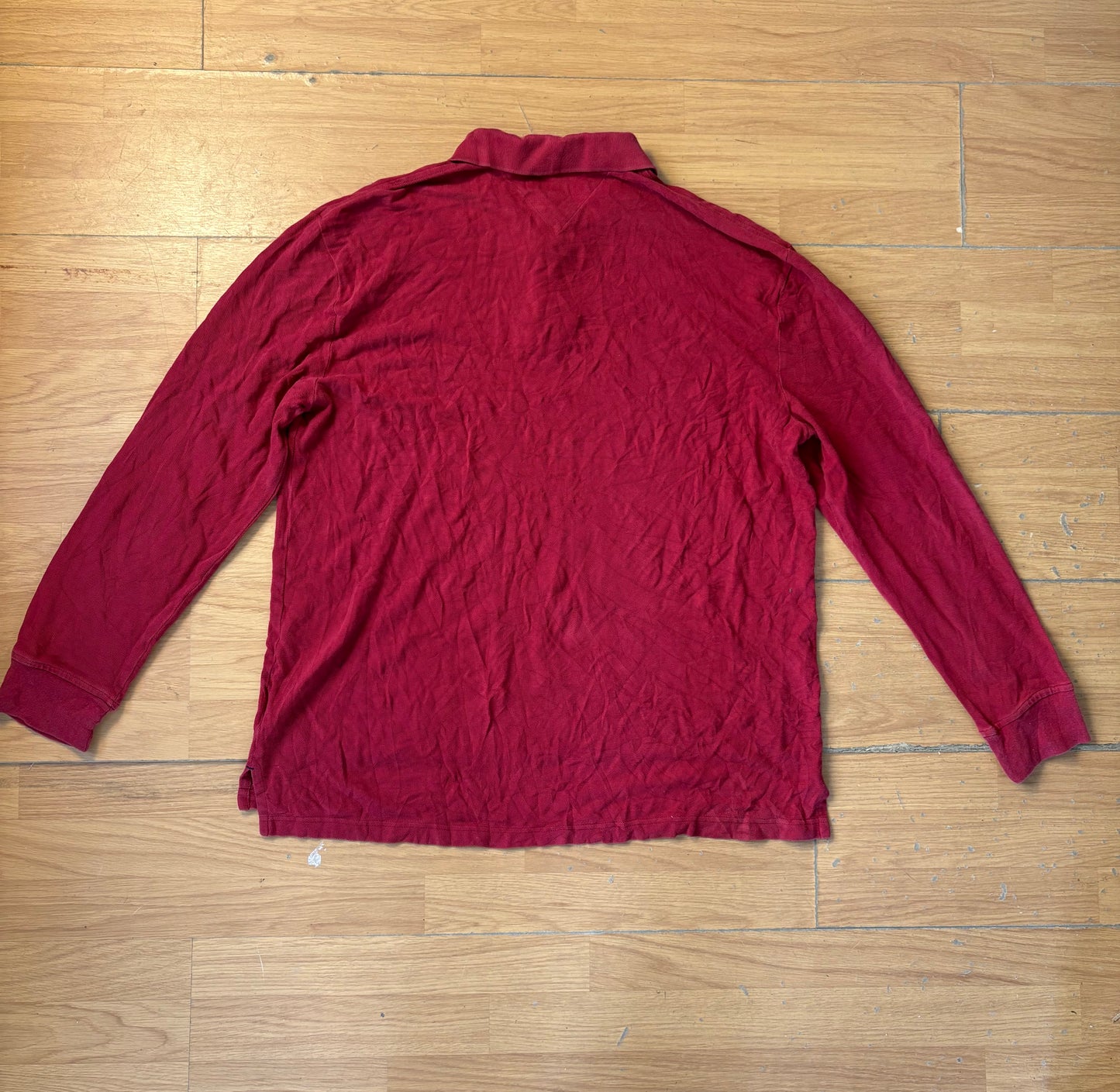 Polo manches longues rouge - Tommy Hilfiger - Taille XXL