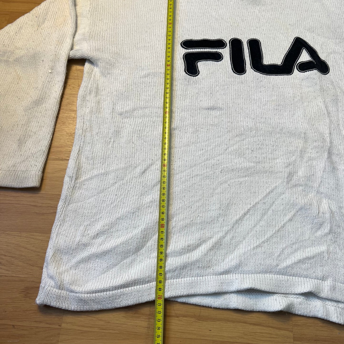 Pull blanc col V - Fila - Taille L