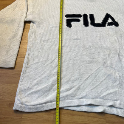 Pull blanc col V - Fila - Taille L