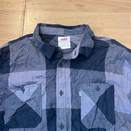 Chemise à carreaux noir et gris - Levi’s - Taille XL