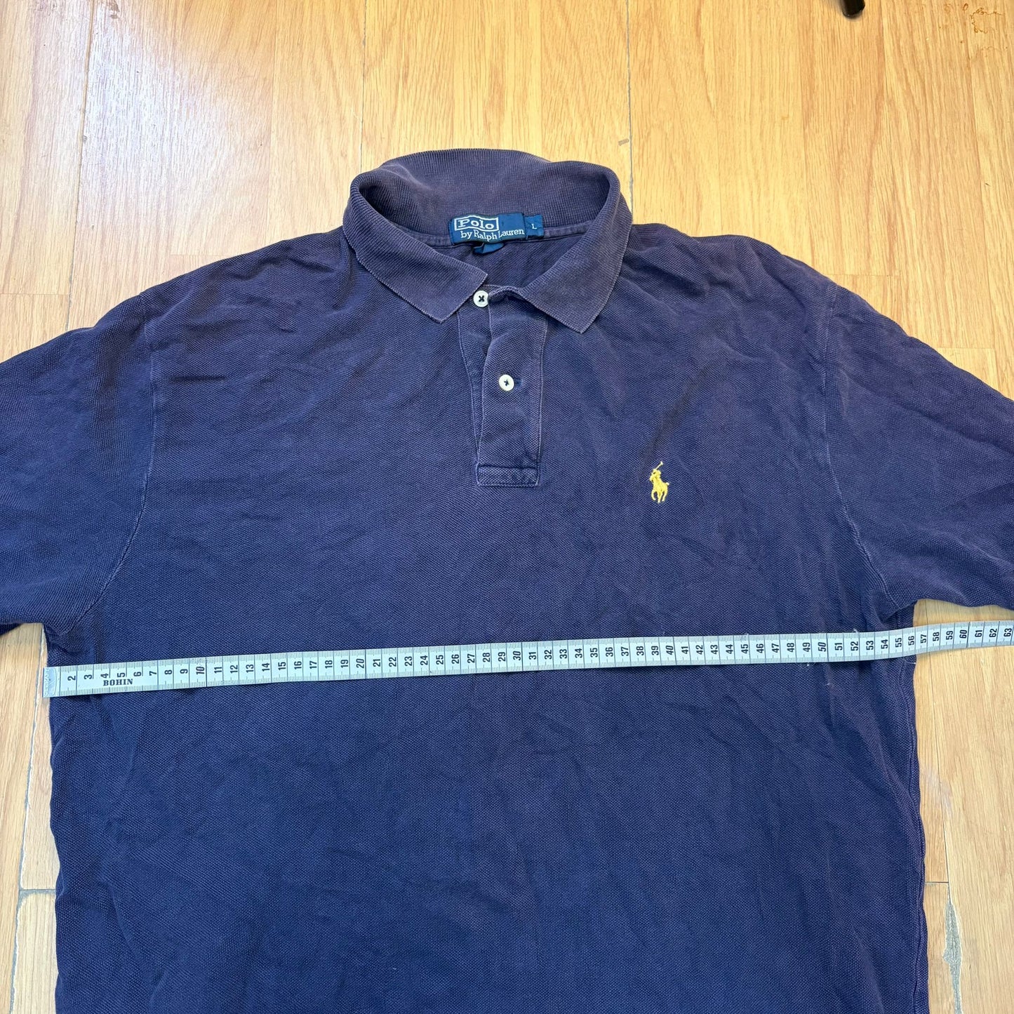Polo bleu foncé / violet - Ralph Lauren - Taille L