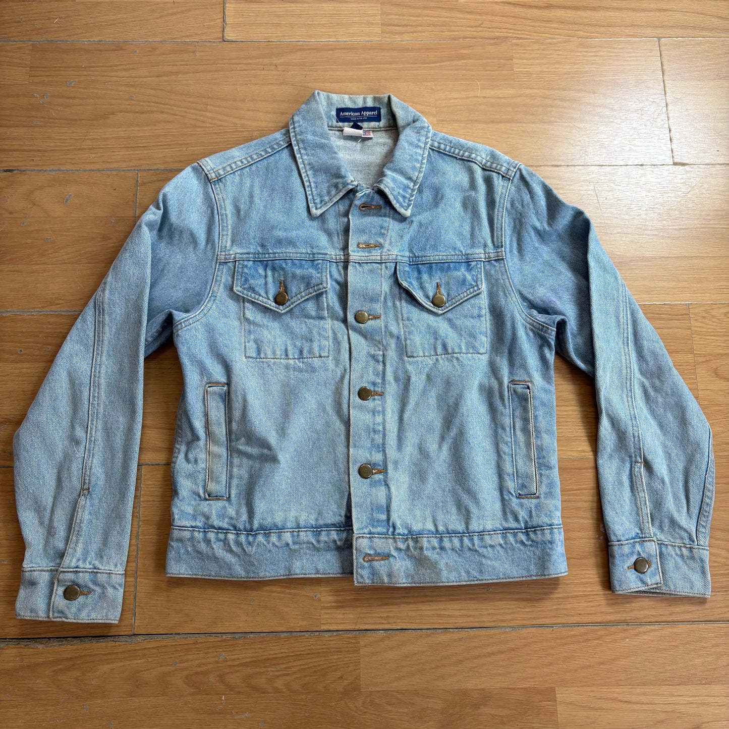 Veste en jean bleu clair - American Apparel - Taille XS