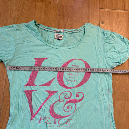 Top turquoise Love - Hilfiger Denim - Taille M