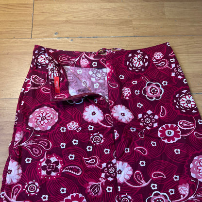 Jupe fleurie rose - by ZAINAB