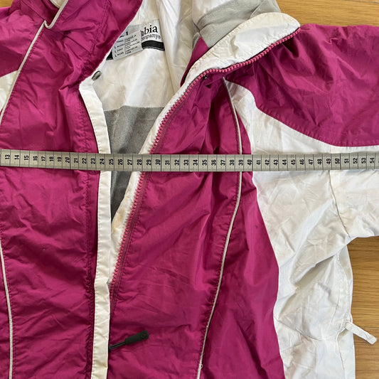 Veste Columbia rose et blanche – Taille L
