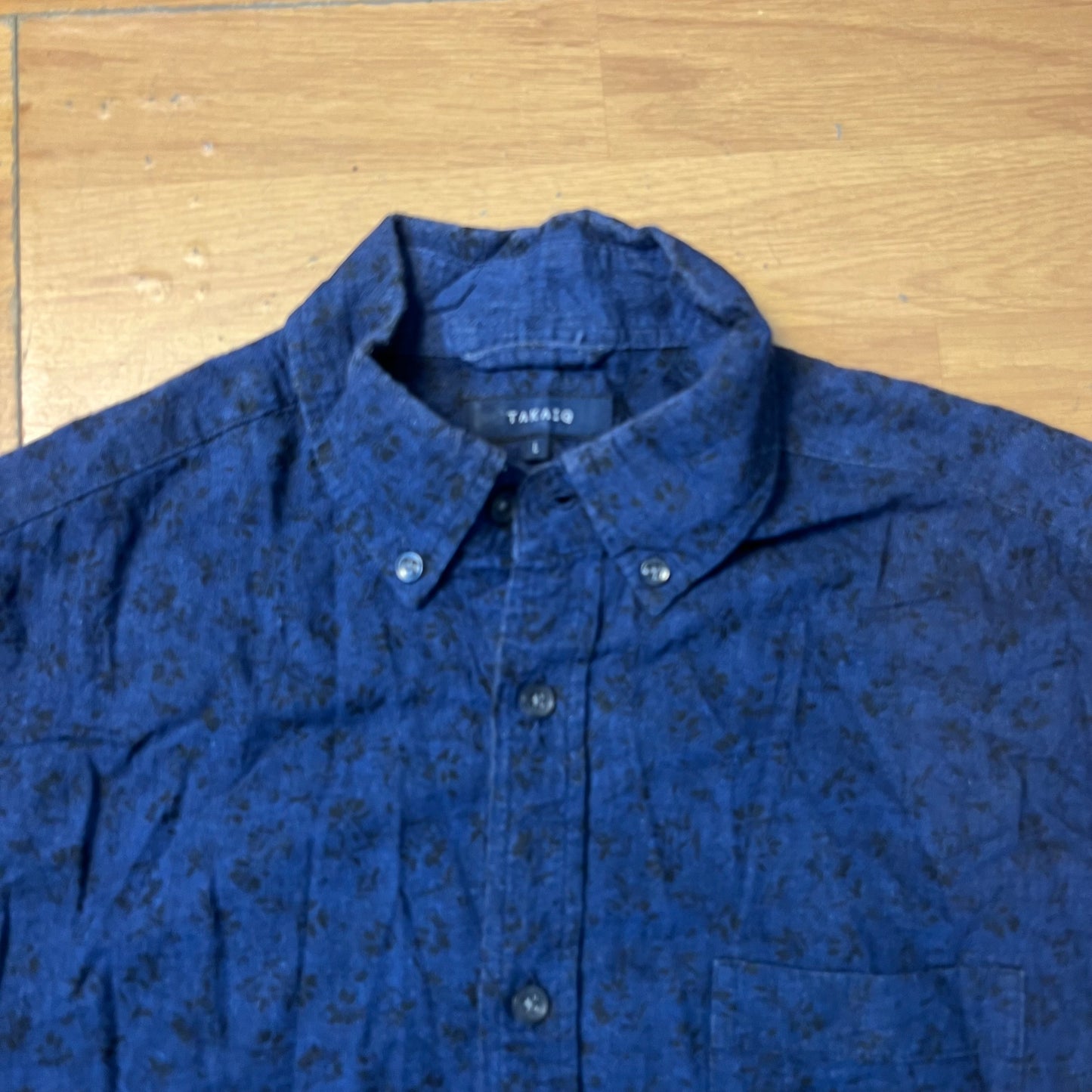 Chemise manches courtes bleu foncé - Taille L