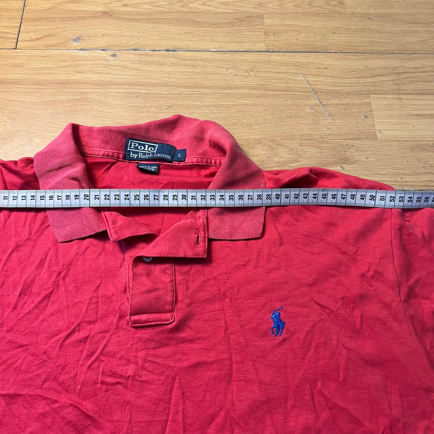Polo rouge - Ralph Lauren - Taille L