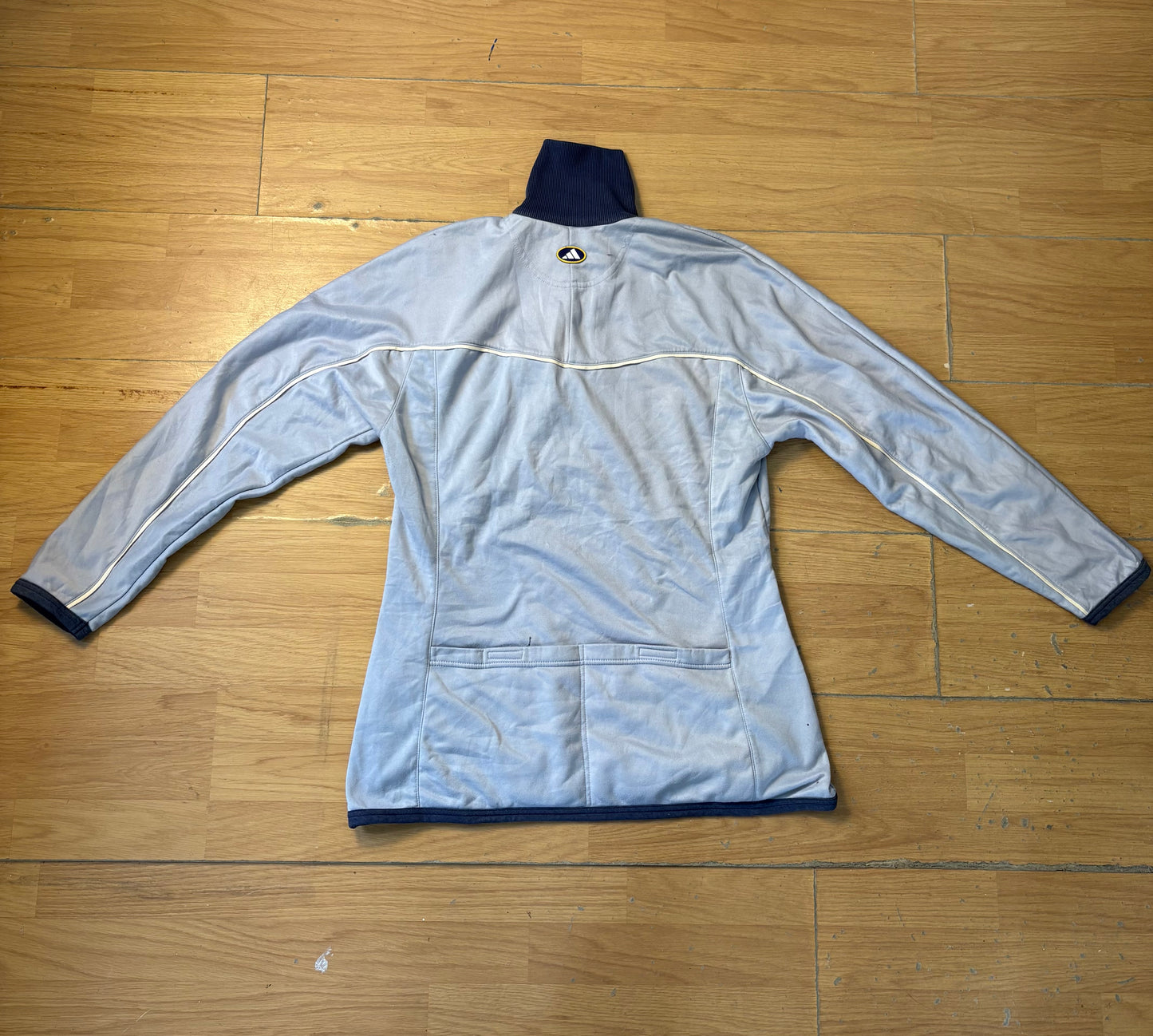 Sweat quarter-zip bleu clair - Adidas - Taille L