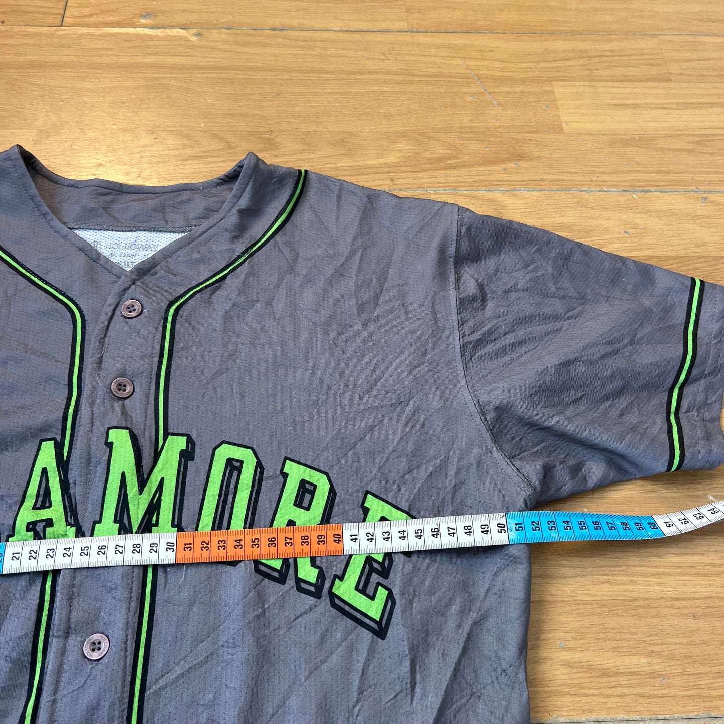 T-shirt baseball gris et vert - Sycamore - Taille M