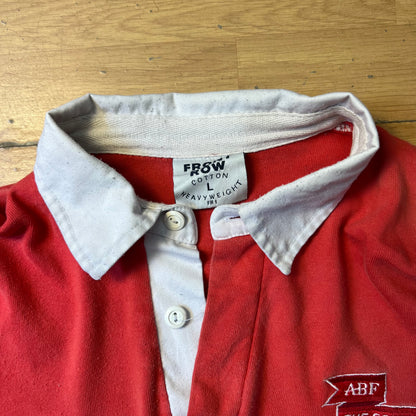 Polo manches longues saumon - Front Row - Taille L