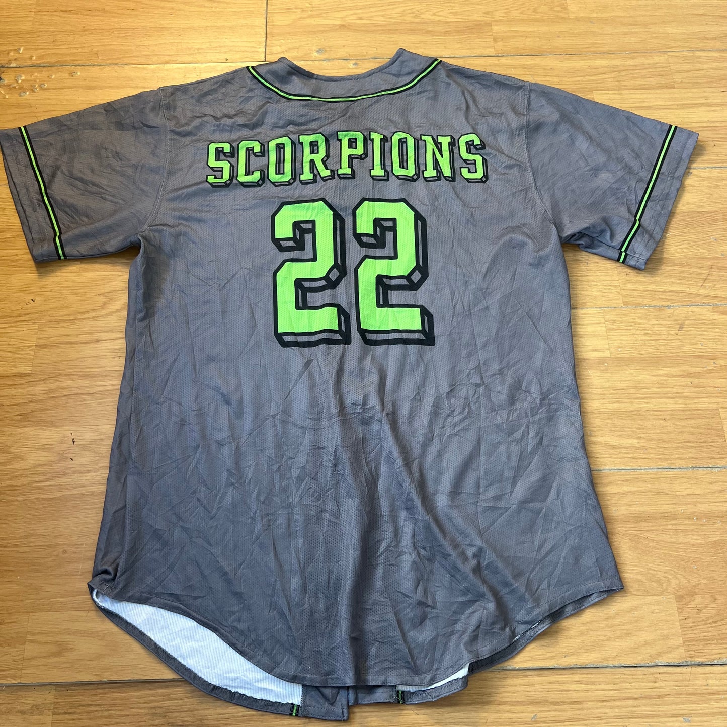 T-shirt baseball gris et vert - Sycamore - Taille M