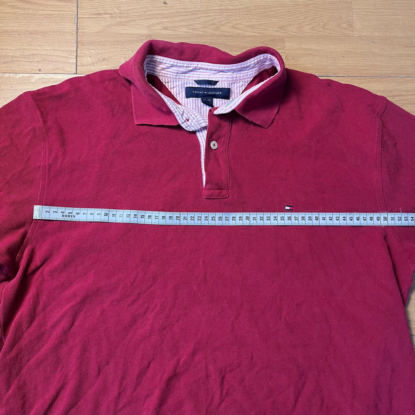 Polo rouge Tommy Hilfiger – Taille – XL
