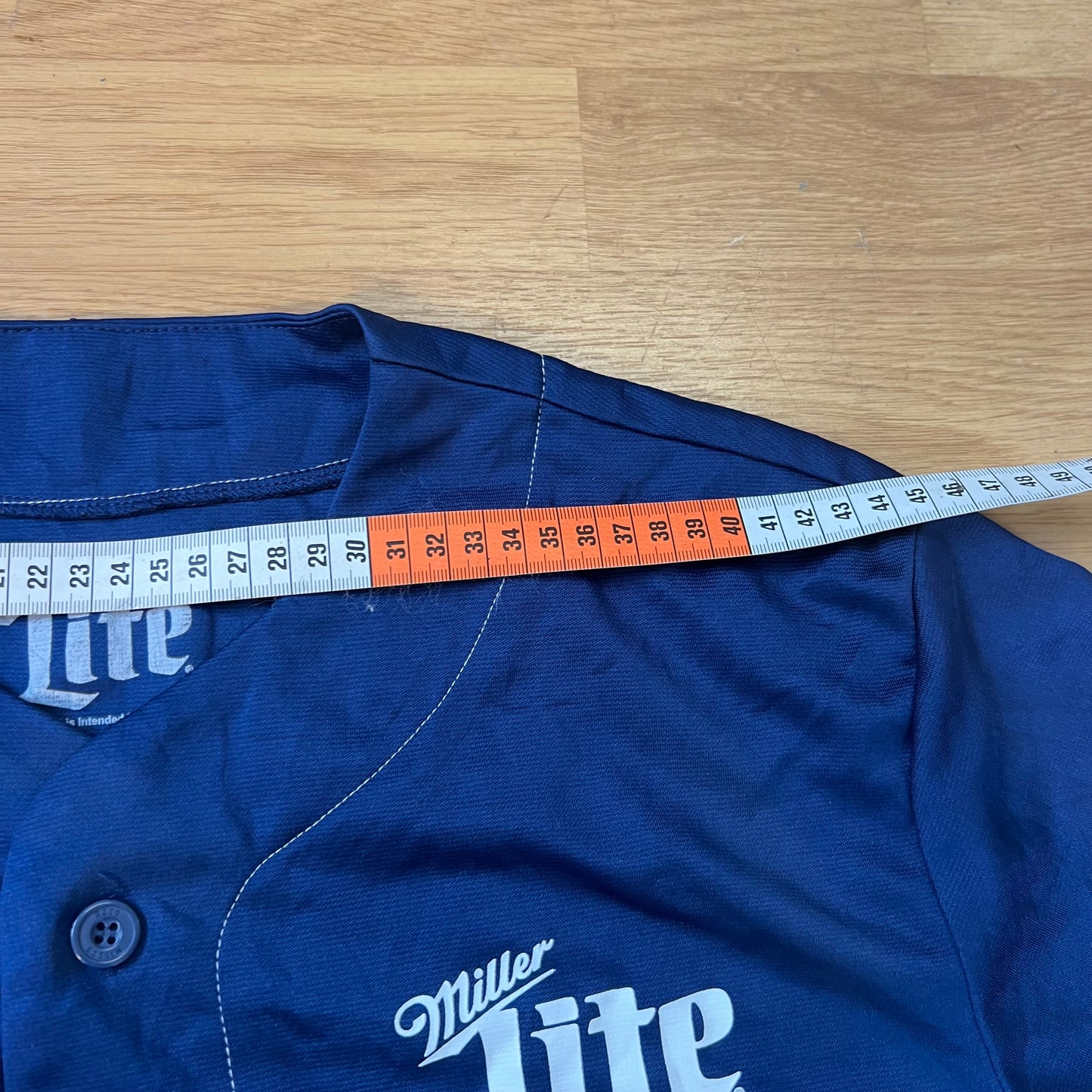 Maillot baseball bleu marine - Miller Lite - Taille M