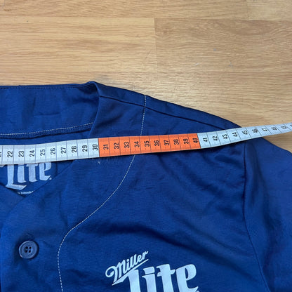 Maillot baseball bleu marine - Miller Lite - Taille M