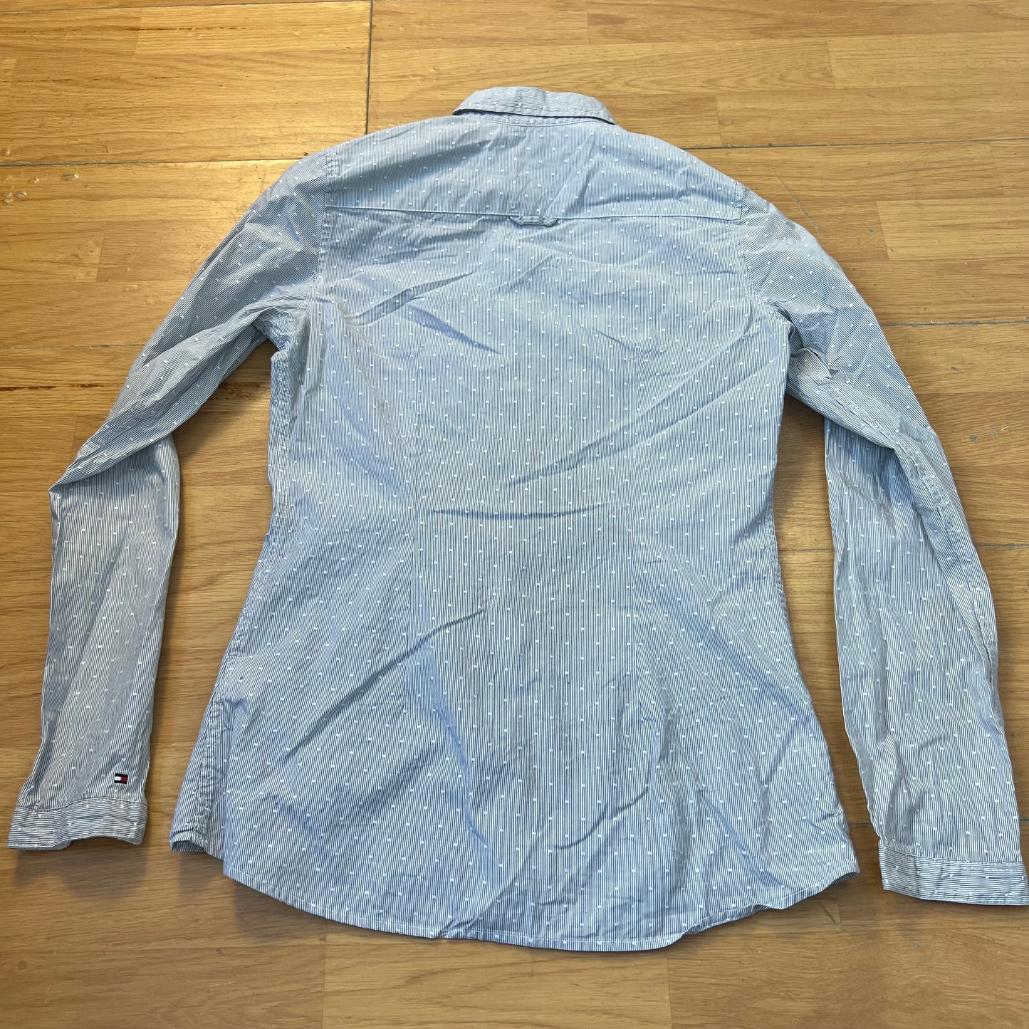 Chemise rayée bleu clair et blanc - Tommy Hilfiger - Taille 2