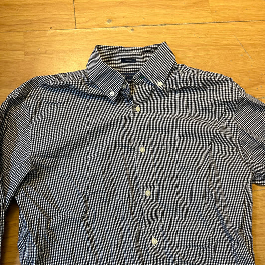 Chemise slim fit à carreaux noir et blanc - Tommy Hilfiger - Taille 34-35