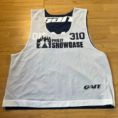 T-shirt réversible blanc et bleu marine - Philly Showcase - Taille L