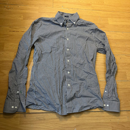 Chemise slim fit à carreaux noir et blanc - Tommy Hilfiger - Taille 34-35