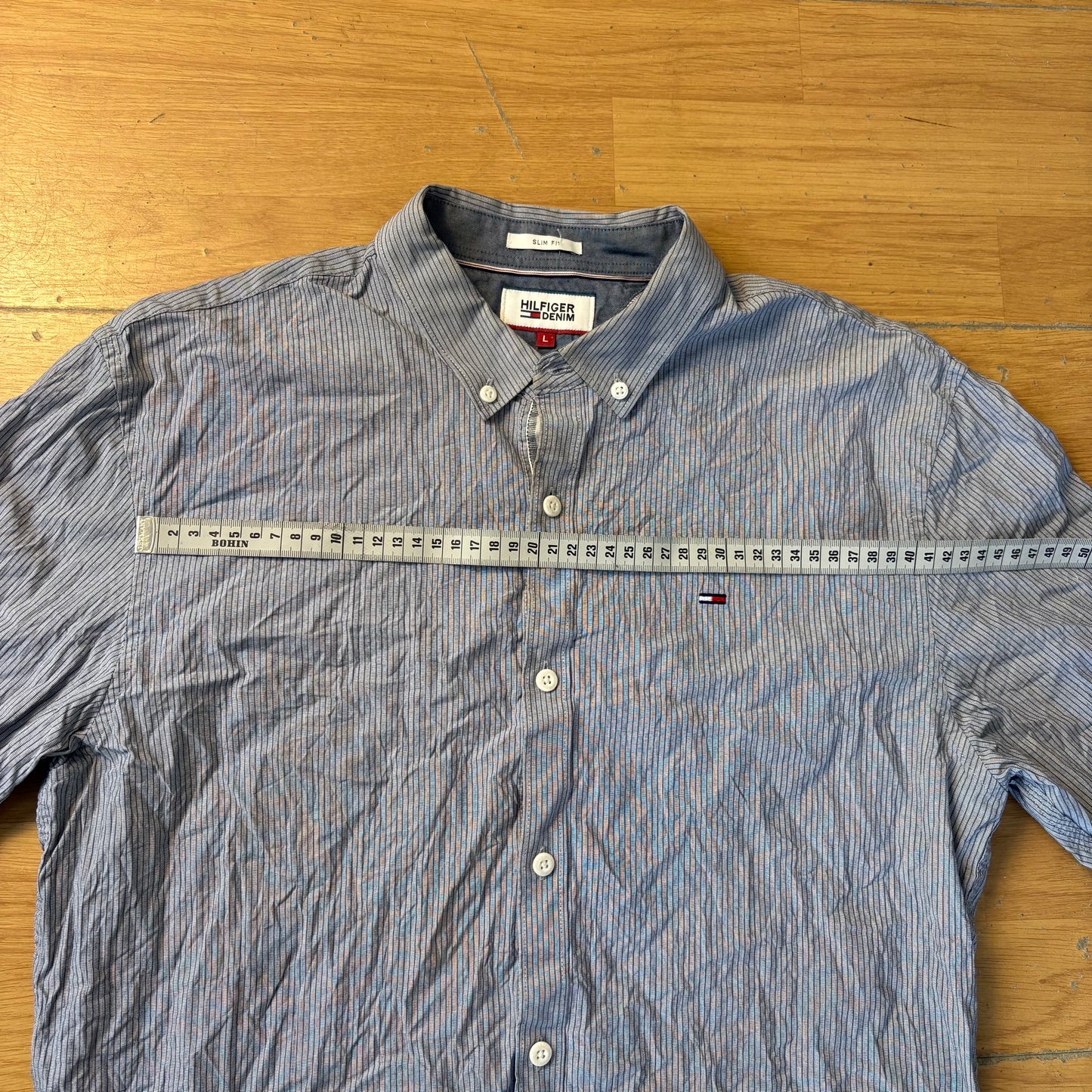 Chemise rayée bleu - Hilfiger Denim - Taille L