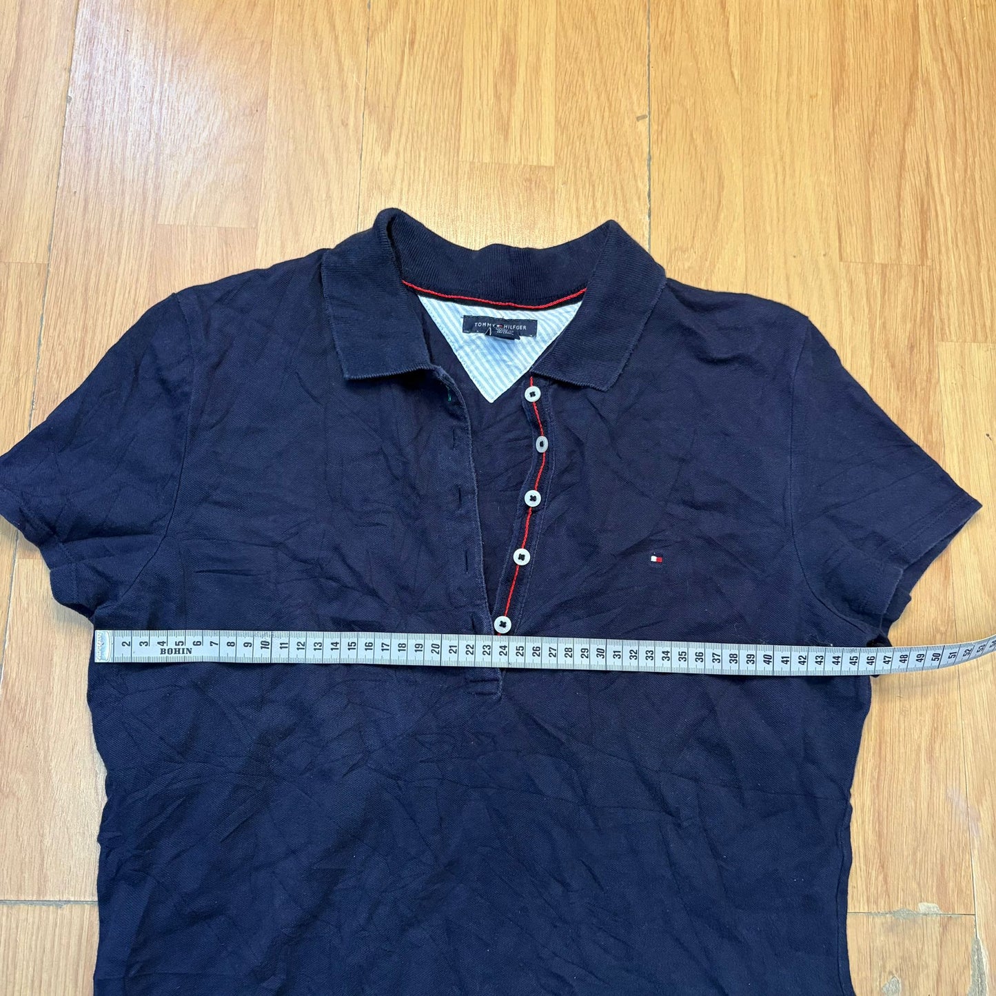 Polo bleu foncé - Tommy Hilfiger (femme) - Taille L