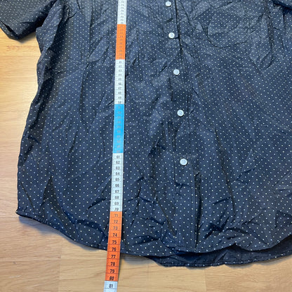 Chemise manches courtes noire à pois blancs - Identic - Taille XL