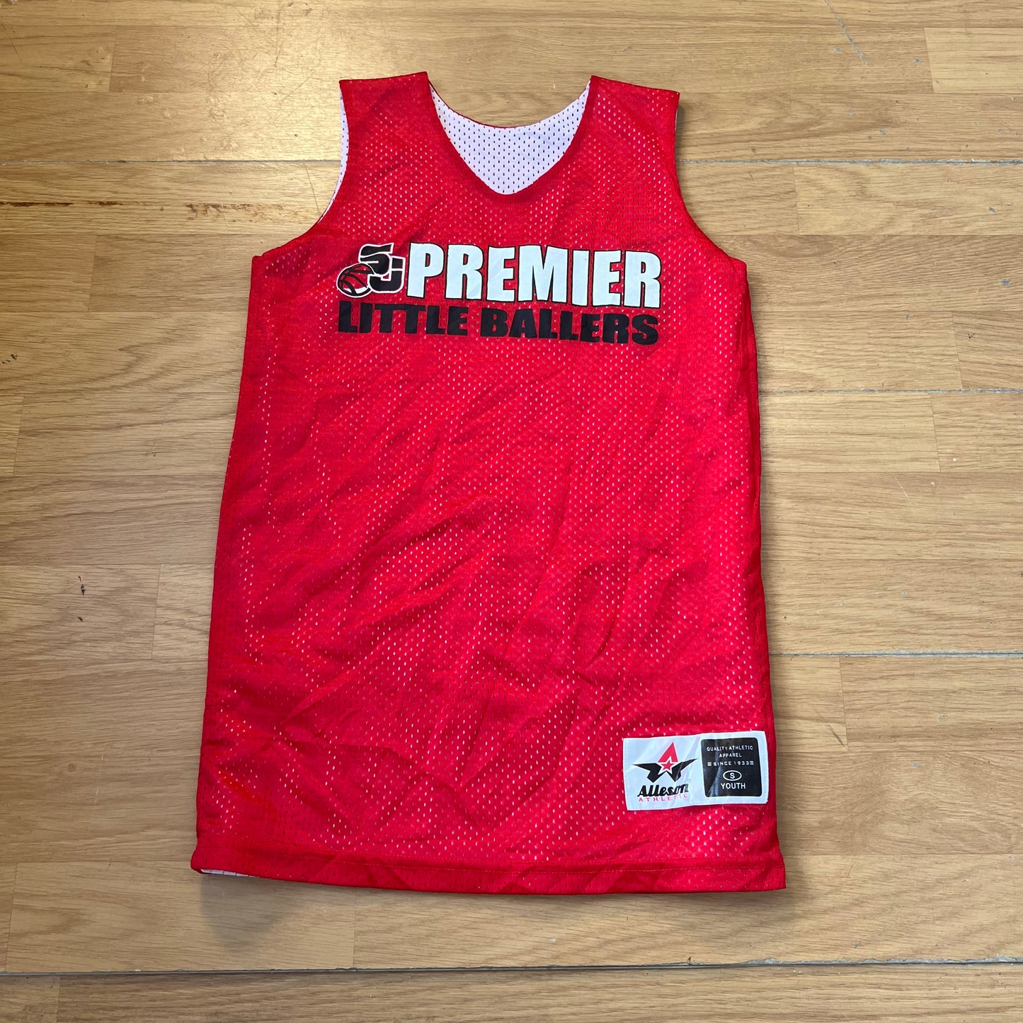 Débardeur réversible style basketball rouge et blanc - Taille S