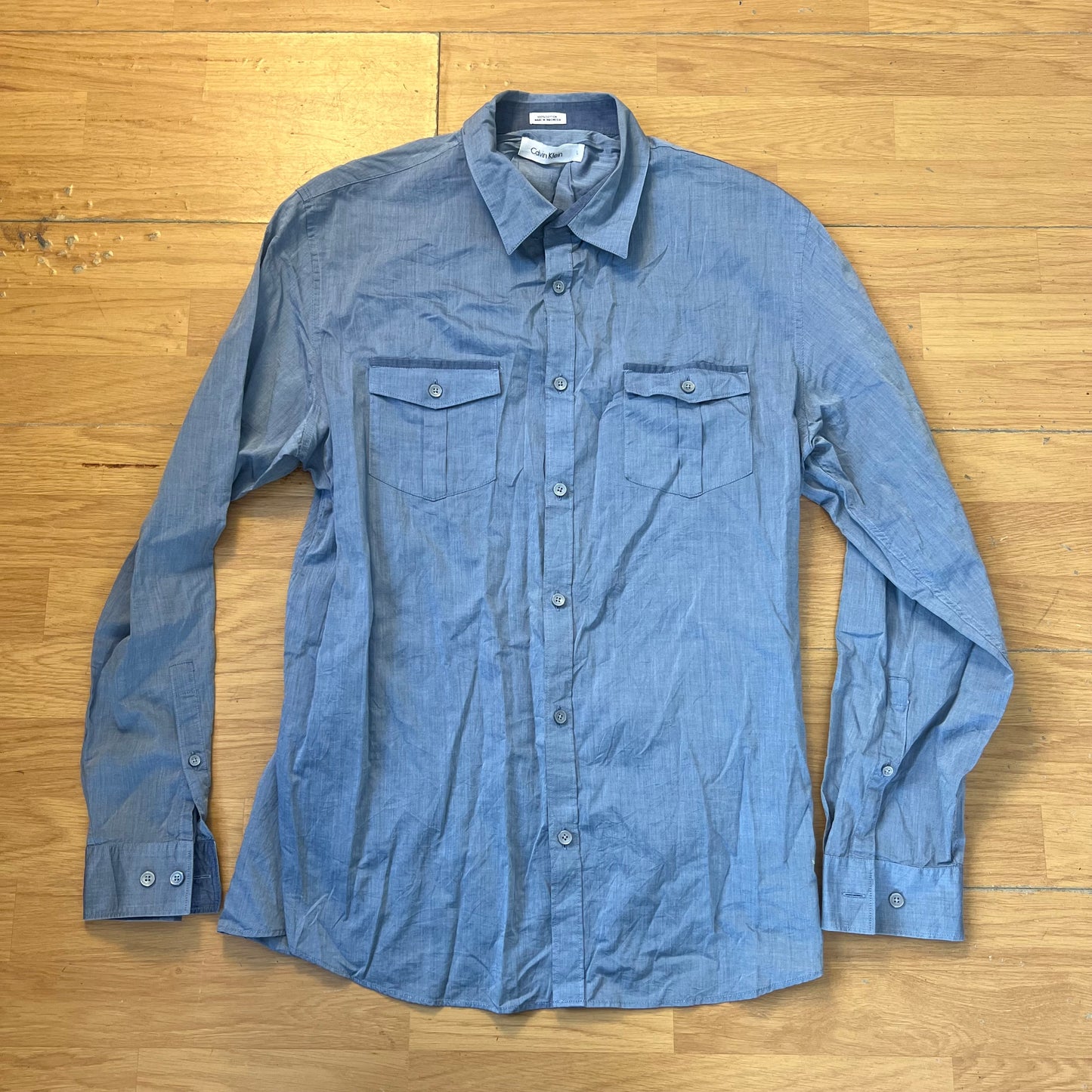 Chemise bleue - Calvin Klein - Taille L