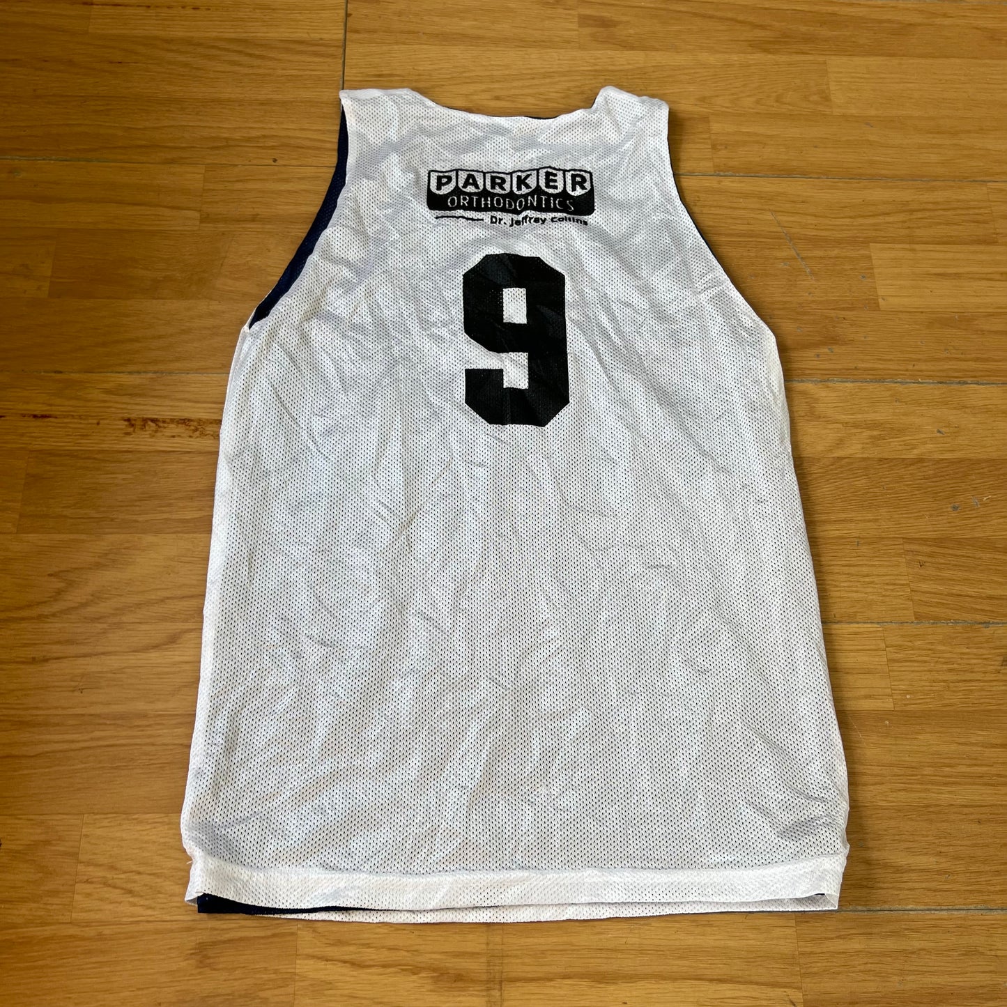 T-shirt football réversible blanc et noir - Taille S