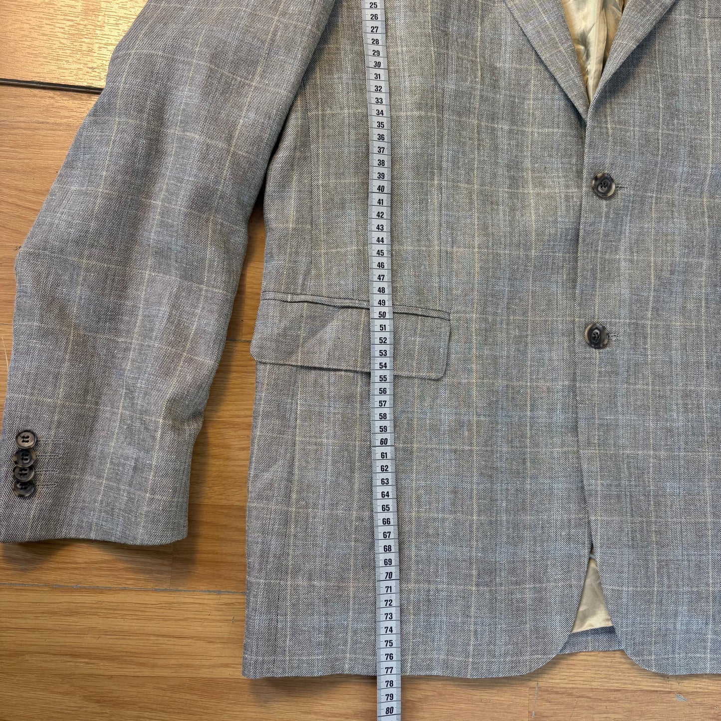 Blazer gris à carreaux - Paul R. Smith - Taille 52