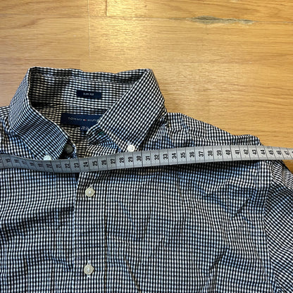 Chemise slim fit à carreaux noir et blanc - Tommy Hilfiger - Taille 34-35