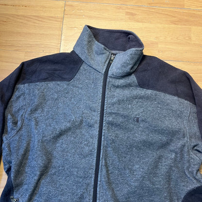 Sweat zippé gris sans capuche - Champion - Taille L