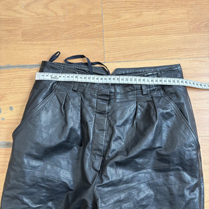Pantalon en cuir noir - Louis London - Taille 38