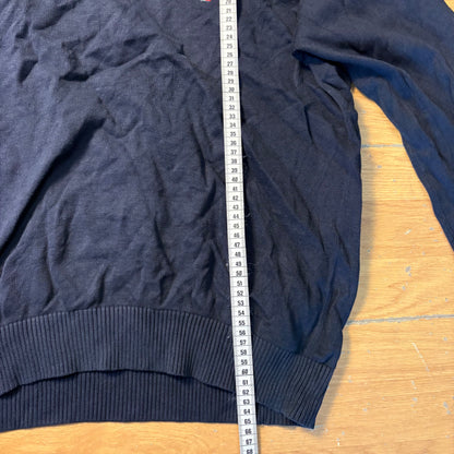 Pull en maille col v bleu - Tommy Hilfiger - Taille XL