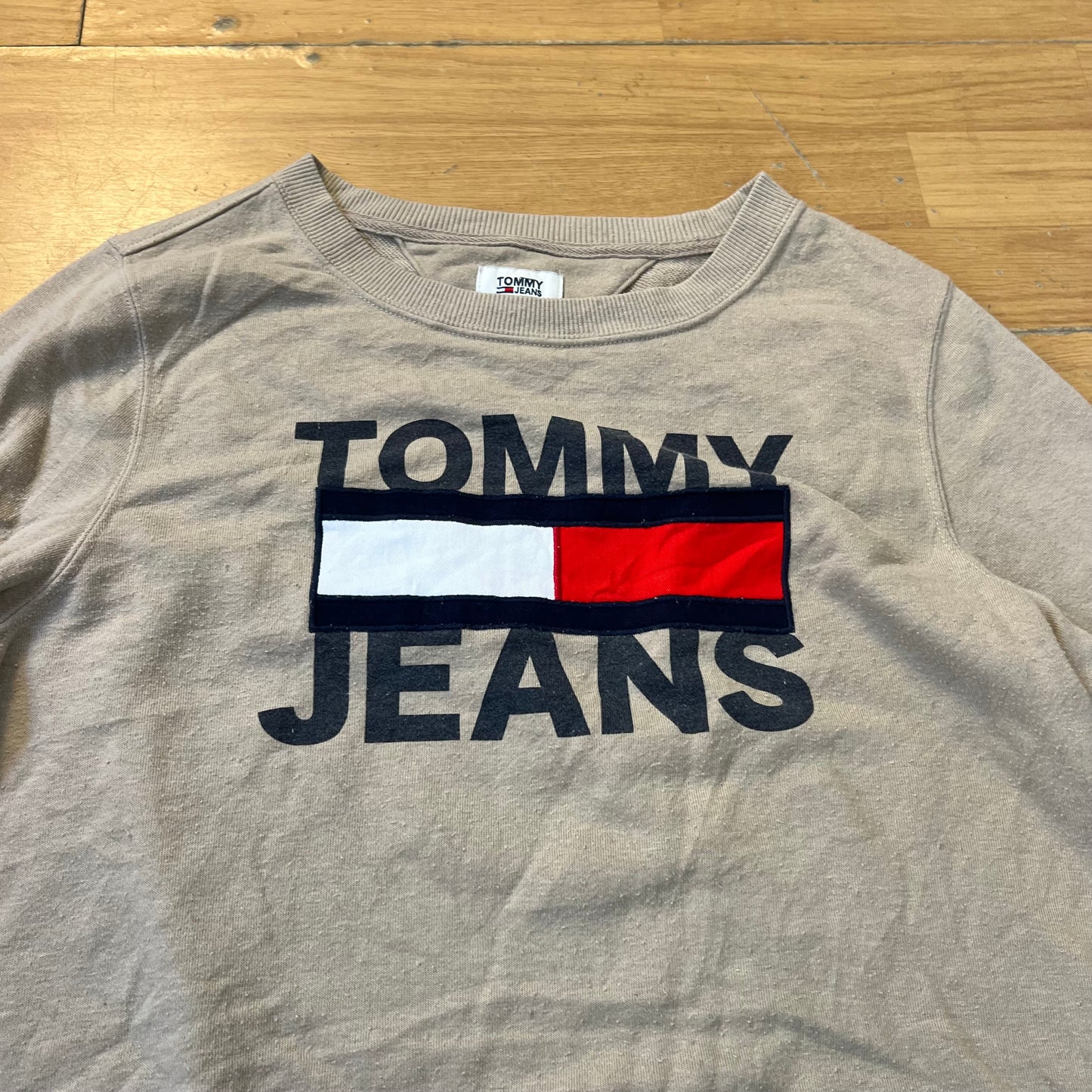 Sweat marron clair - Tommy Hilfiger - Taille S