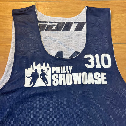 T-shirt réversible blanc et bleu marine - Philly Showcase - Taille L