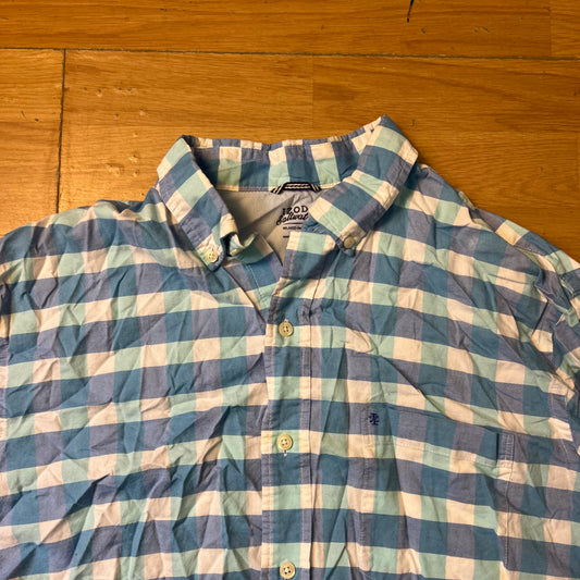 Chemise à carreaux bleu clair - Izod - Taille L
