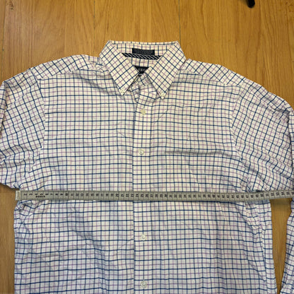 Chemise manches longues violet, blanc et bleu - Izod - Taille 32/33