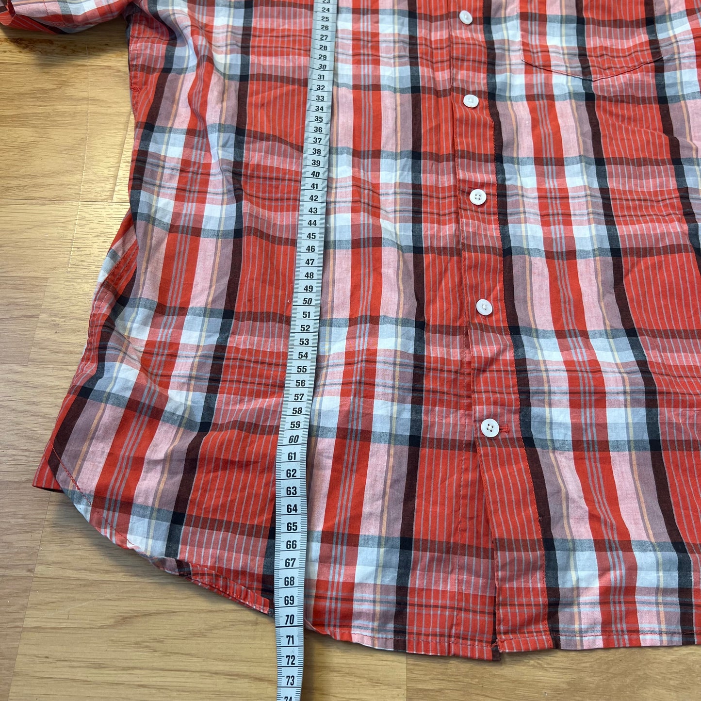 Chemise courte orange tartan - Volcom - Taille M