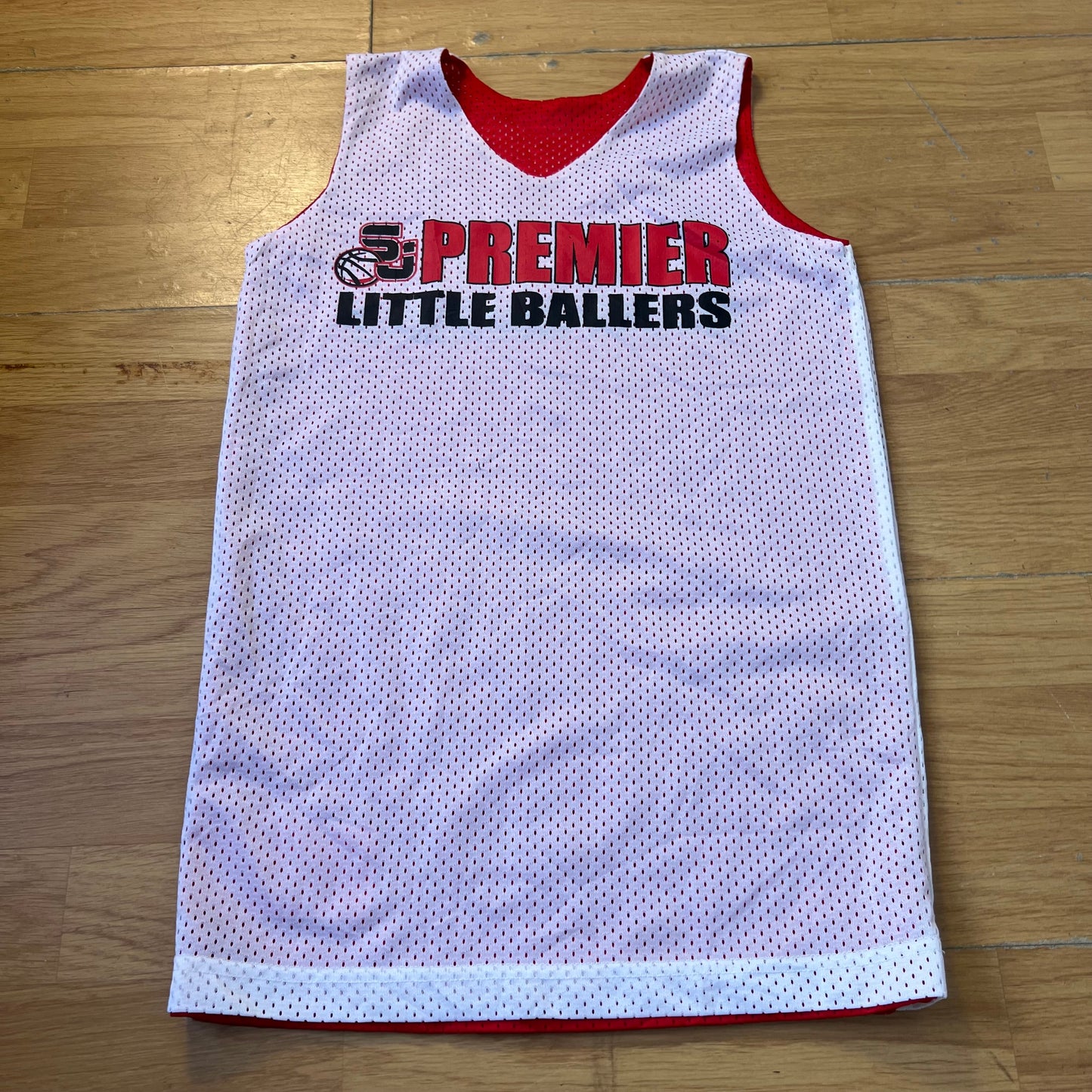 Débardeur réversible style basketball rouge et blanc - Taille S