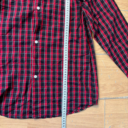 Chemise à carreaux rouges et noirs - Izod - Taille 14/16 ans