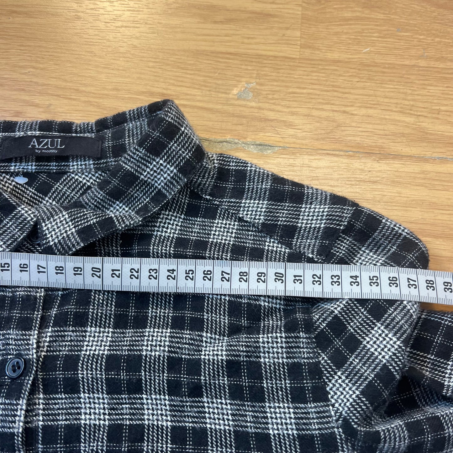 Chemise à carreaux noir - Azul - Taille XS/S